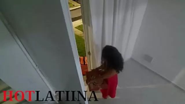 Brunette beauty meets her Russian neighbor